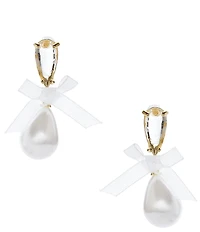 Southern Living x Borrowed & Blue Pearl Bow Drop Earrings