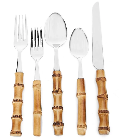 Southern Living 20-Piece Bamboo Flatware Set