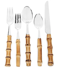Southern Living 20-Piece Bamboo Flatware Set