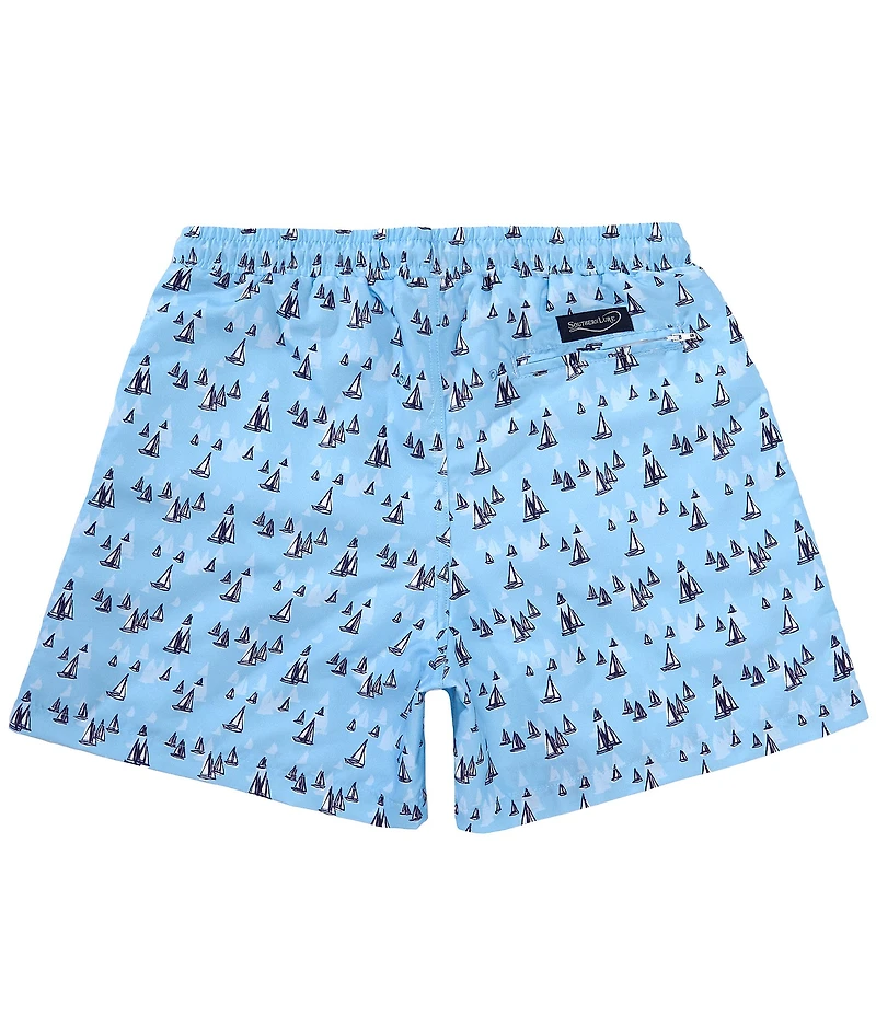 Southern Lure Big Boys Sail Boat Printed Swim Shorts