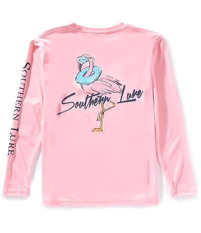 Southern Lure Big Boys Long Sleeve Floatie Graphic UV Protection Rashguard T-Shirt