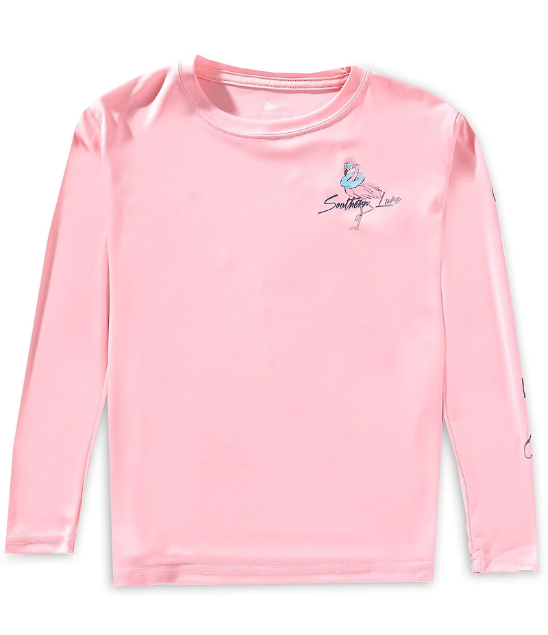 Southern Lure Big Boys Long Sleeve Floatie Graphic UV Protection Rashguard T-Shirt