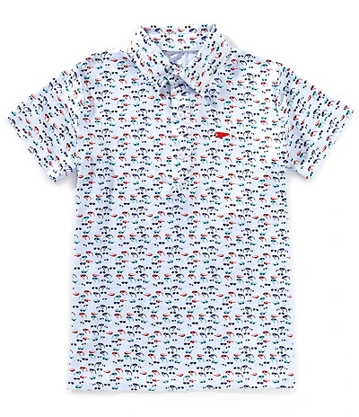 Southern Lure Big Boys 8-20 Short Sleeve Conversation Polo Shirt