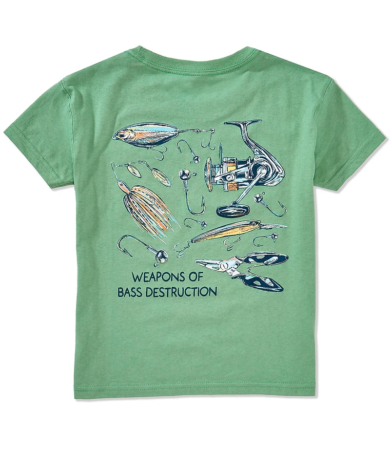 Southern Lure Big Boys Short Sleeve Weapons of Bass Destruction-Seafoam T-Shirt