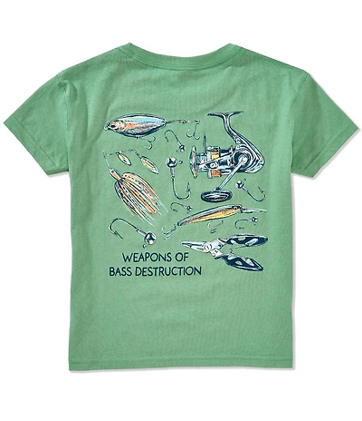Southern Lure Big Boys Short Sleeve Weapons of Bass Destruction-Seafoam T-Shirt