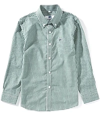 Southern Lure Big Boys Long-Sleeve Gingham Woven Shirt