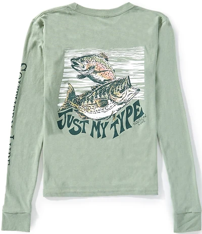 Southern Lure Big Boys Long-Sleeve Just My Type T-Shirt