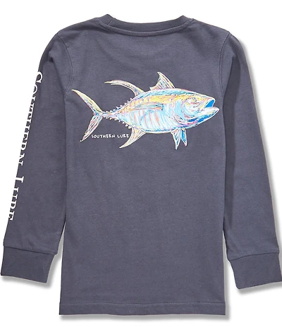 Southern Lure Big Boys Long Sleeve Neon Tuna T-Shirt