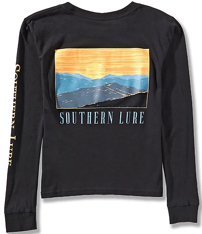 Southern Lure Big Boys Long-Sleeve Sunset Graphic T-Shirt