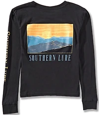Southern Lure Big Boys Long-Sleeve Sunset Graphic T-Shirt