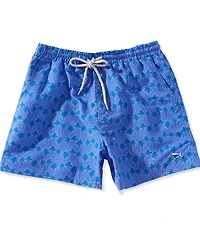 Southern Lure Big Boys Purple Palms Volley Swim Shorts