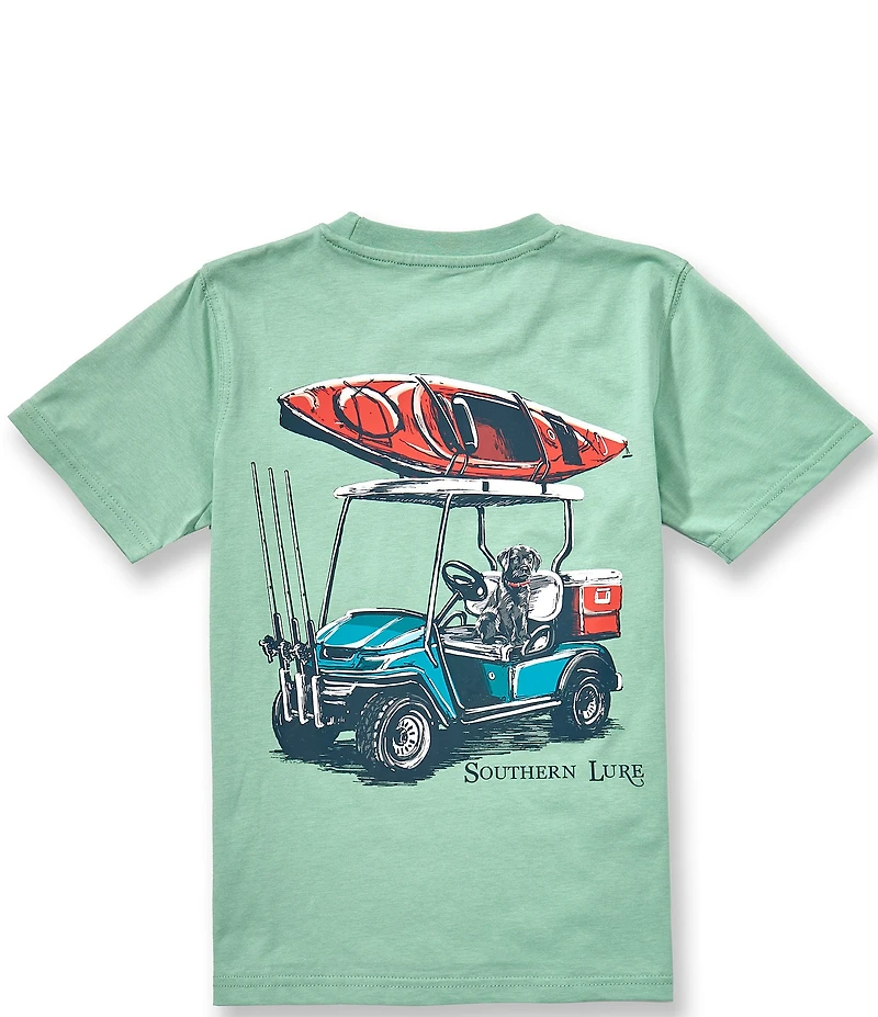 Southern Lure Big Boys Short Sleeve Cart Dog Graphic T-Shirt
