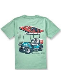 Southern Lure Big Boys Short Sleeve Cart Dog Graphic T-Shirt