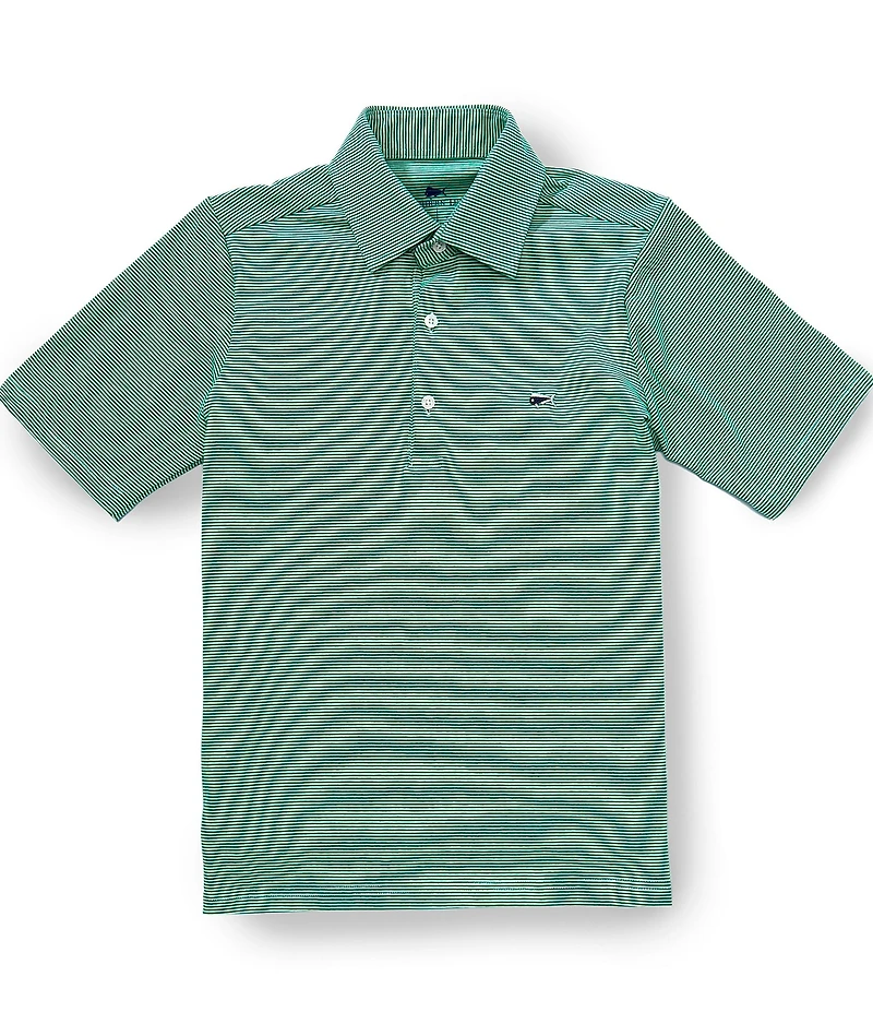 Southern Lure Big Boys Short Sleeve Striped Polo Shirt