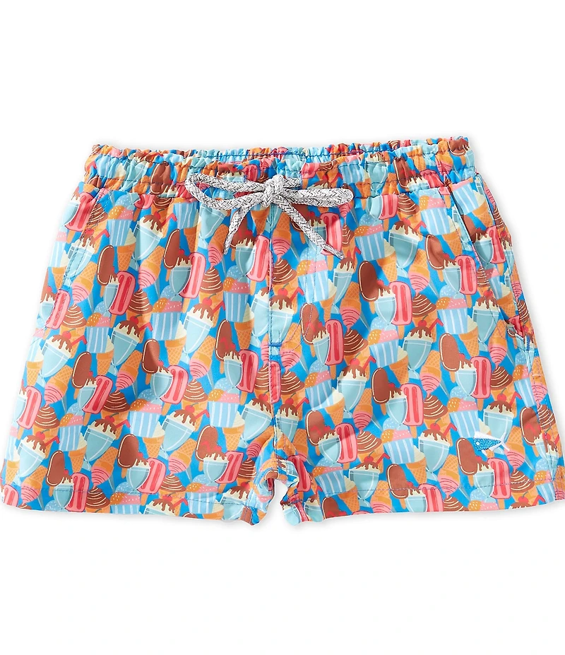 Southern Lure Little Boys Ice Cream Printed Volley Swim Trunks