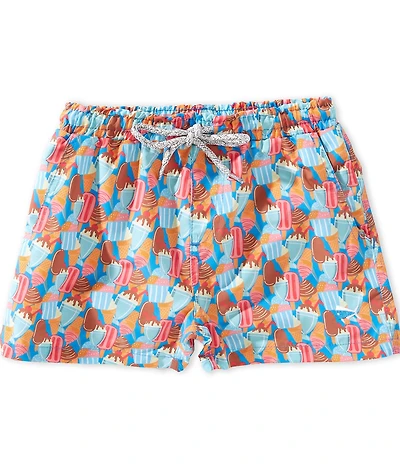 Southern Lure Little Boys Ice Cream Printed Volley Swim Trunks