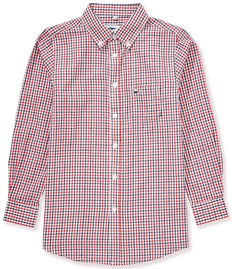 Southern Lure Long-Sleeve Gingham Woven Shirt