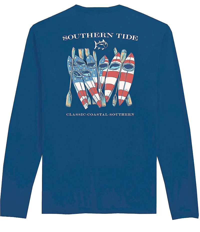 Southern Tide Americana Kayaks Performance Long Sleeve T-Shirt