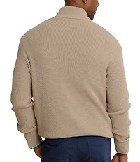 Southern Tide Bass Creek Heather Quarter Button Sweater Pullover