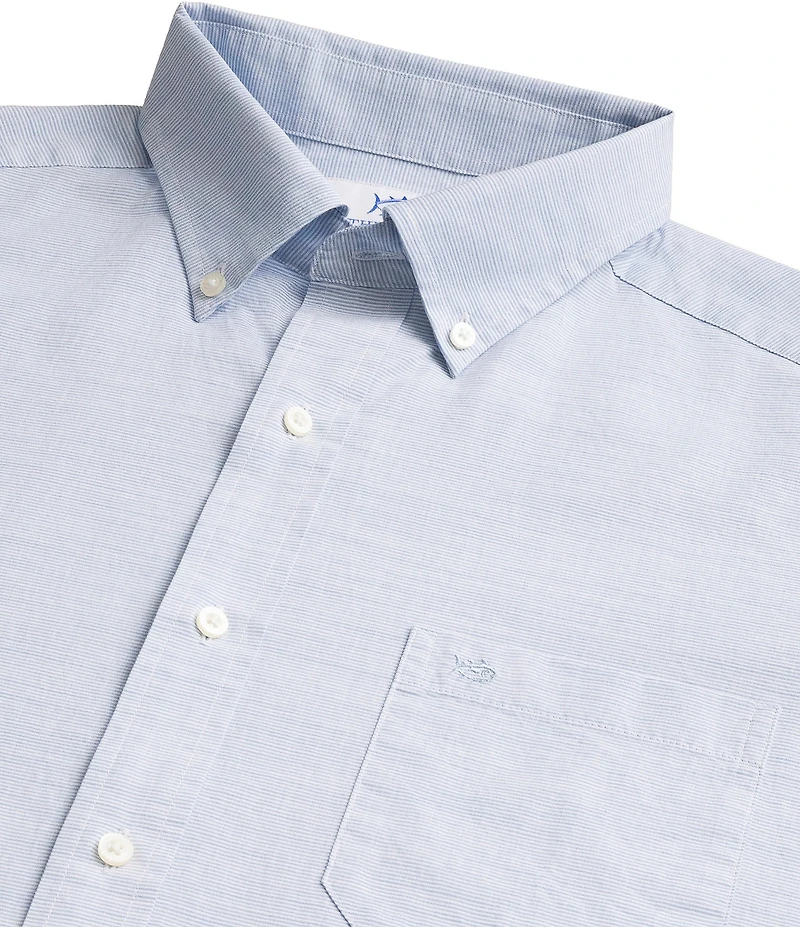 Southern Tide Beachbomber Stripe Long Sleeve Woven Shirt