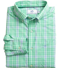 Southern Tide Beckenham Plaid Long Woven Dress Shirt