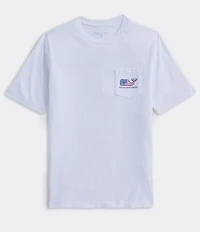 Southern Tide Big Boys Flag Whale Short Sleeve Graphic T-Shirt