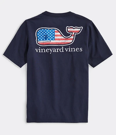 Southern Tide Big Boys Flag Whale Short Sleeve Graphic T-Shirt