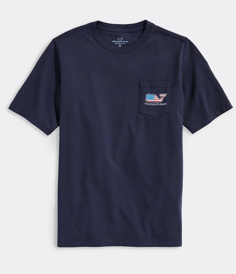 Southern Tide Big Boys Flag Whale Short Sleeve Graphic T-Shirt