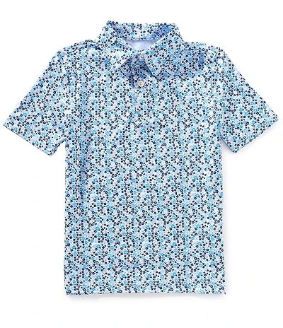 Southern Tide Big Boys Petal Party Printed Performance Polo Shirt