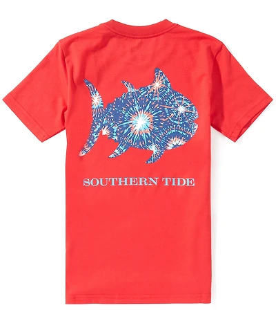 Southern Tide Big Boys American Firework Skipjack Short-Sleeve T-Shirt
