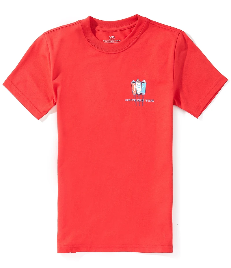 Southern Tide Big Boys American Firework Skipjack Short-Sleeve T-Shirt