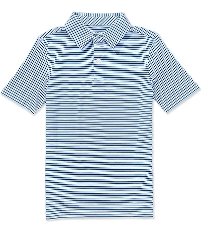Southern Tide Big Boys Americana Driver Micro Stripe Performance Polo
