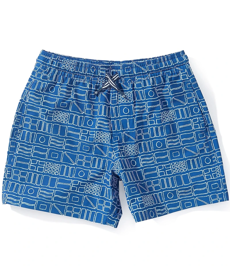 Southern Tide Big Boys Americana Nautical Flags Printed Swim Trunks