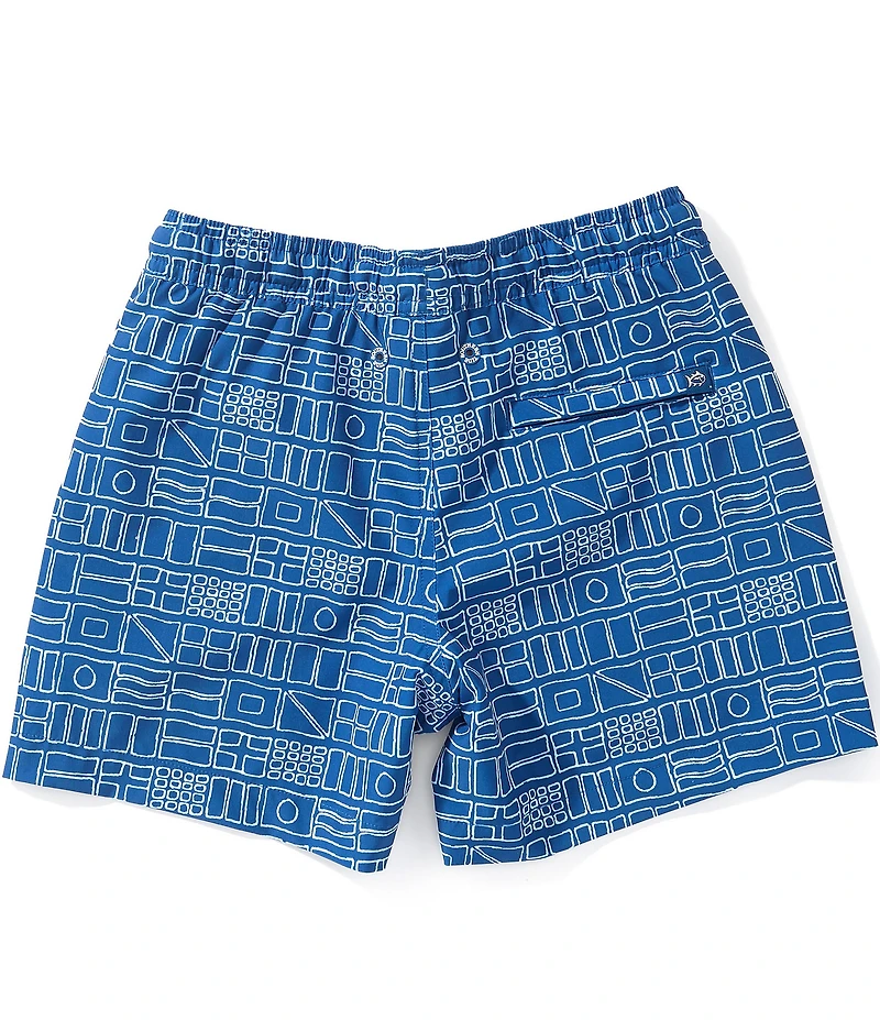 Southern Tide Big Boys Americana Nautical Flags Printed Swim Trunks