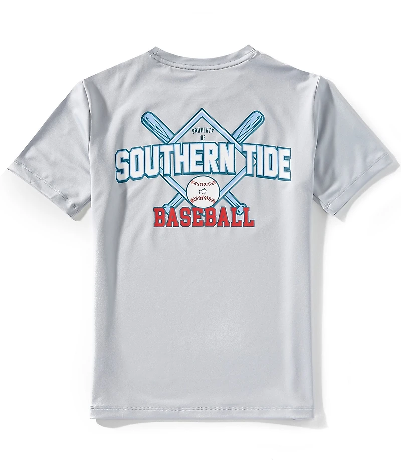 Southern Tide Big Boys Baseball Diamond Crew Neck Short Sleeve T-Shirt