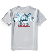 Southern Tide Big Boys Baseball Diamond Crew Neck Short Sleeve T-Shirt
