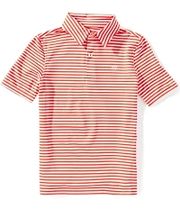 Southern Tide Big Boys Caravel Stripe Performance Polo