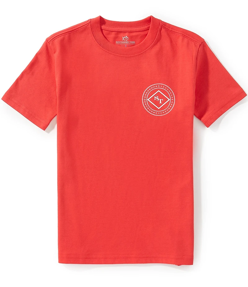 Southern Tide Big Boys Compass Short Sleeve Graphic T-Shirt
