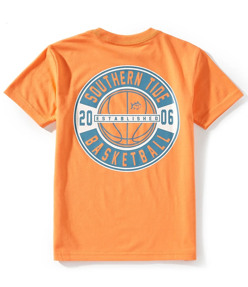 Southern Tide Big Boys Courtside Crew Neck Short Sleeve T-Shirt