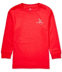 Southern Tide Big Boys Cozy Fireplace Long Sleeve Graphic T-Shirt