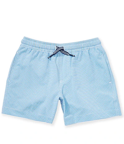 Southern Tide Big Boys Gulf Haven Seersucker Stripe Swim Trunks