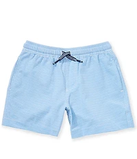 Southern Tide Big Boys Gulf Haven Seersucker Stripe Swim Trunks