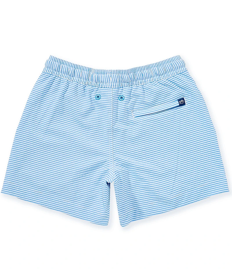 Southern Tide Big Boys Gulf Haven Seersucker Stripe Swim Trunks