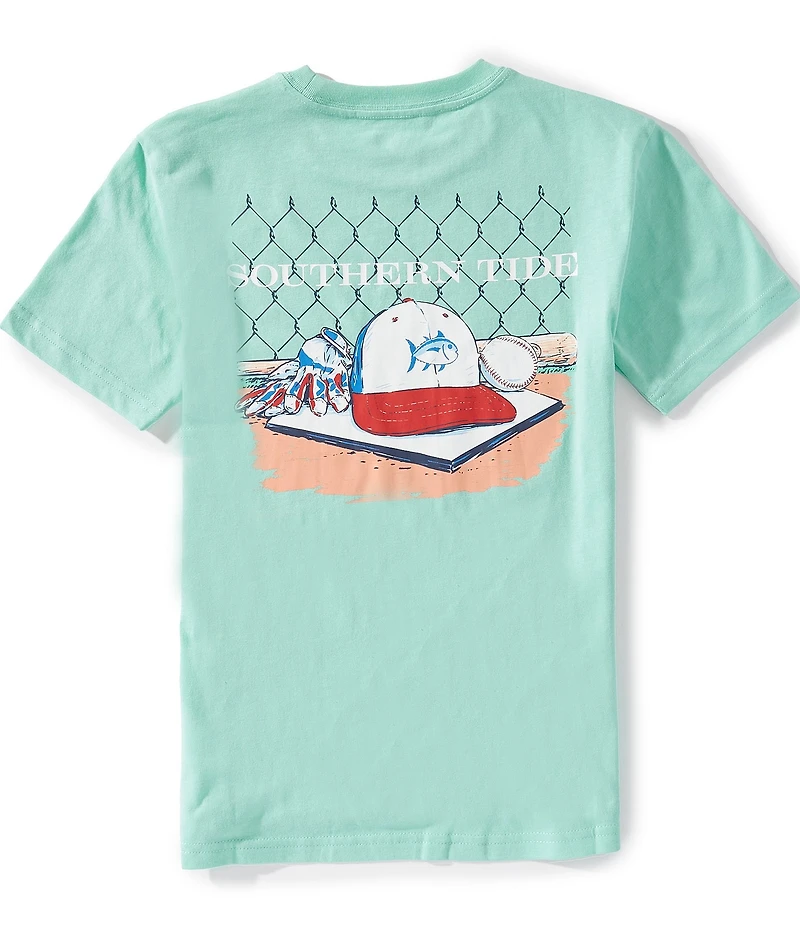 Southern Tide Big Boys Homeplate Hat Short Sleeve T-Shirt