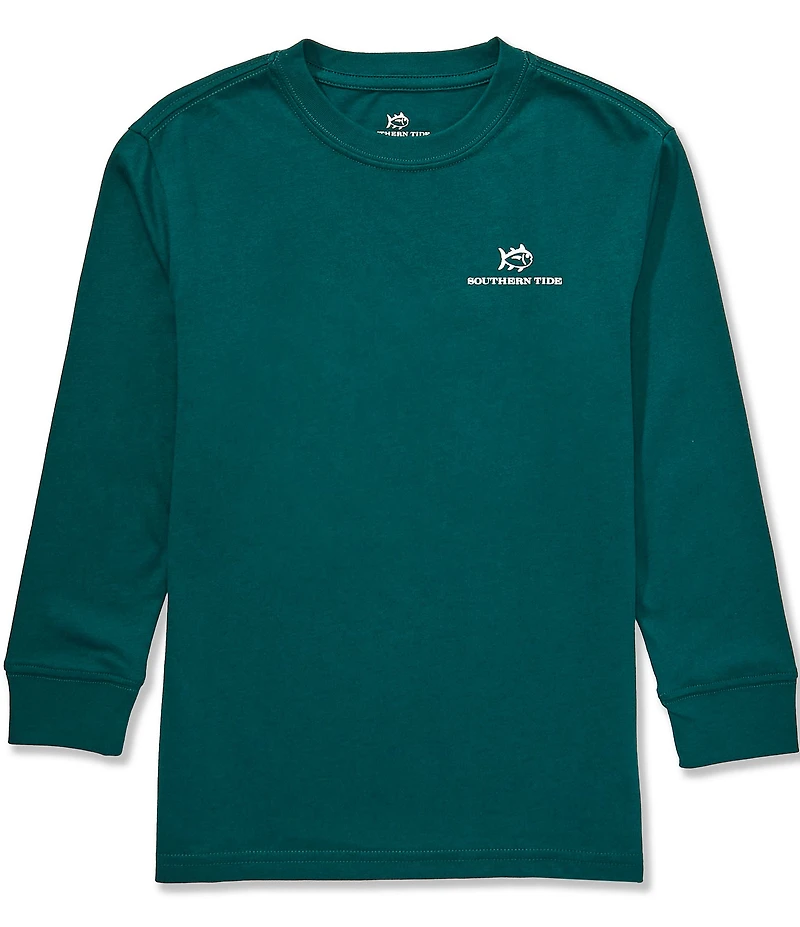 Southern Tide Big Boys Long Sleeve Holiday Graphic T-Shirt