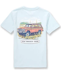 Southern Tide Big Boys Marsh Wagon Short Sleeve T-Shirt