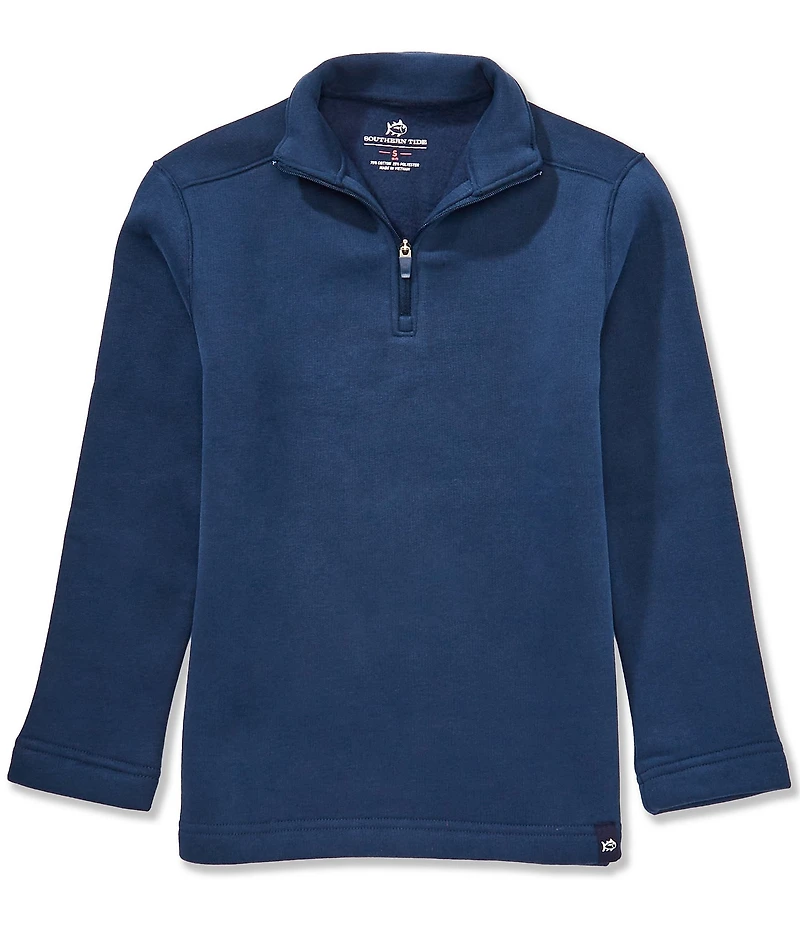 Southern Tide Big Boys Millview Fleece Quarter Zip Long Sleeve Pullover