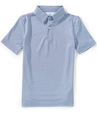 Southern Tide Big Boys Ocean Vista Printed Short Sleeve Polo