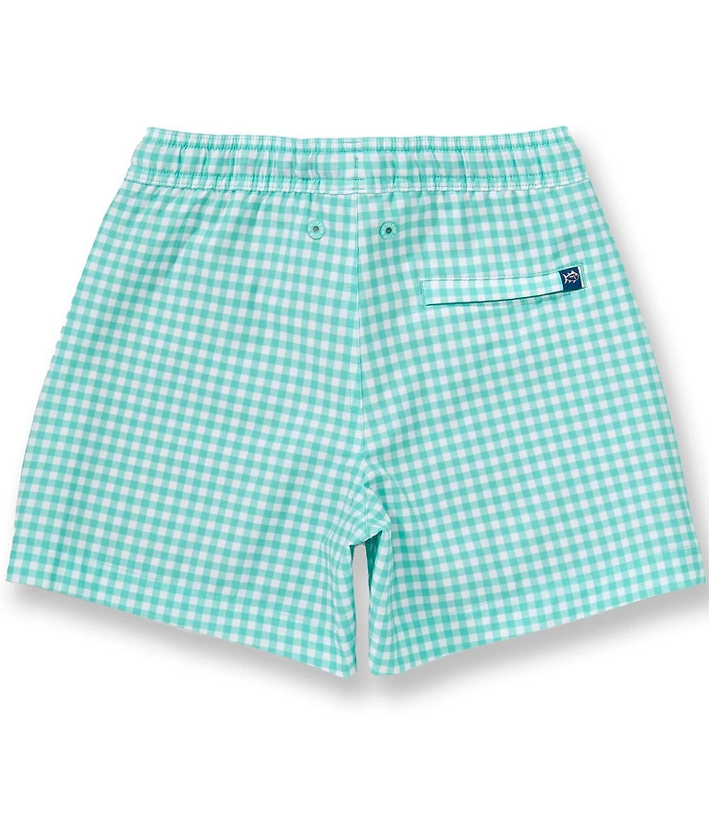 Southern Tide Big Boys Pelican Bay Gingham Maritime Swim Trunks