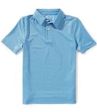 Southern Tide Big Boys Seaside Geo Printed Short Sleeve Polo